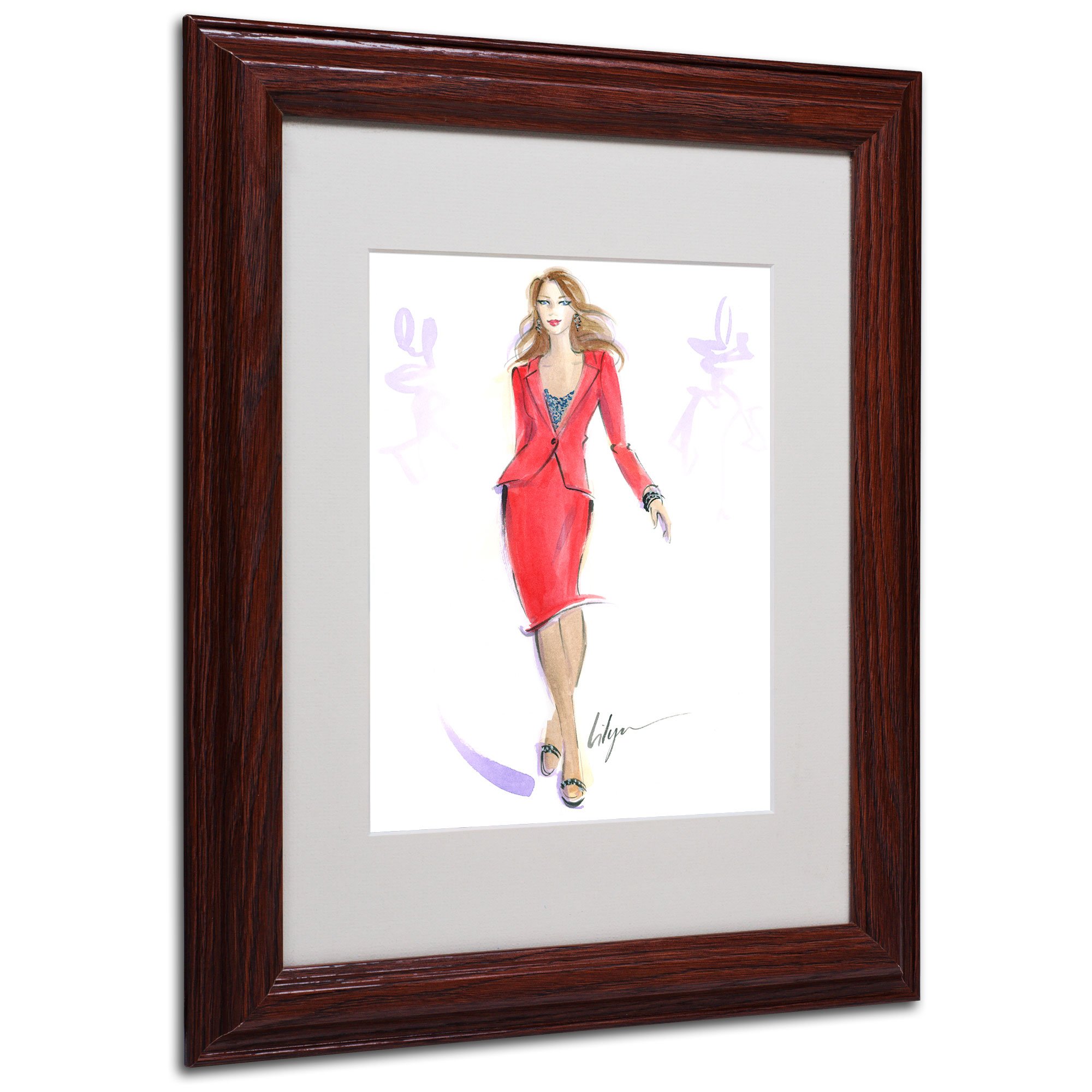 Photo 1 of ***FACTORY SEALED***
Trademark Fine Art She Means Business Artwork by Jennifer Lilya, 11 by 14-Inch, Wood Frame