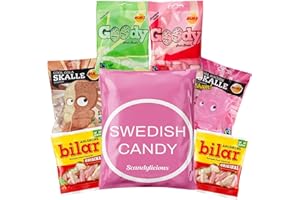 SCANDYLICIOUS Swedish Candy Mix - Bubs Goody Ovals - Skull Candy - Sour and Sweet - Ahlgrens Bilar From Sweden