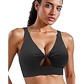 Women's High Impact Halter Neck Sports Bra Fitness Backless Workout Top for Running, Gym, HIIT