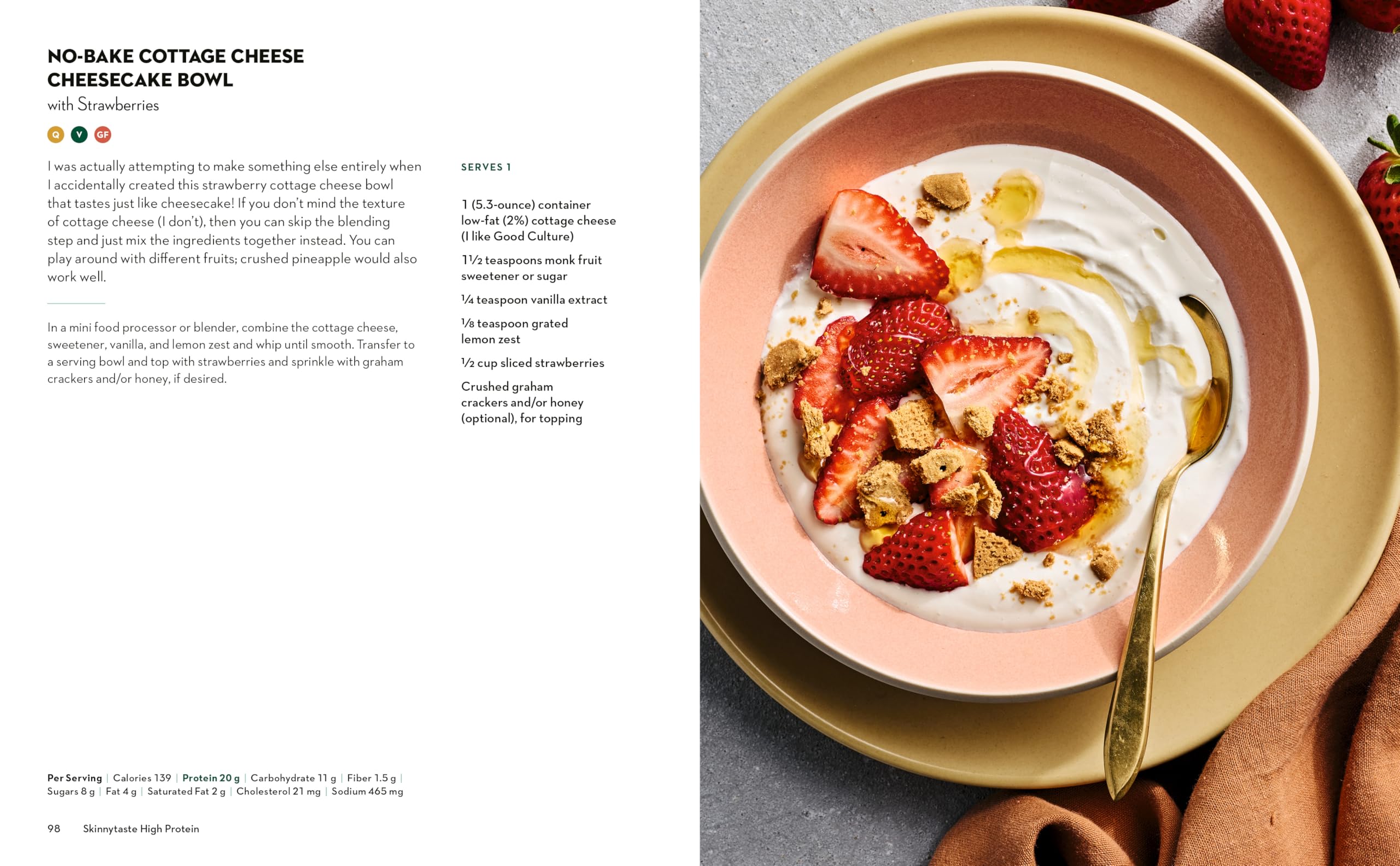 Skinnytaste High Protein: 100 Healthy, Simple Recipes to Fuel Your Day: A Cookbook Skinnytaste High Protein: 100 Healthy, Simple Recipes to Fuel Your Day: A Cookbook Hardcover Kindle Spiral-bound