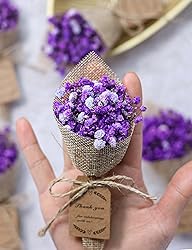 20-Piece Set Mini Magnet Dried Flowers Bouquet for