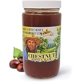 Goshen Amish Country Extremely Raw Chestnut Honey - Unfiltered, Unprocessed, Pure &amp; Natural - Harvested in the USA - Rich Flavor for Tea, Cooking, Wellbeing - Kosher Certified - 16oz Glass Jar