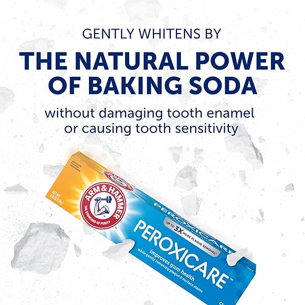 ARM & HAMMER PEROXICARE TOOTHPASTE FOR GUM HEALTH, BAKING SODA TOOTHPASTE, CLEAN MINT, 6.0 OZ