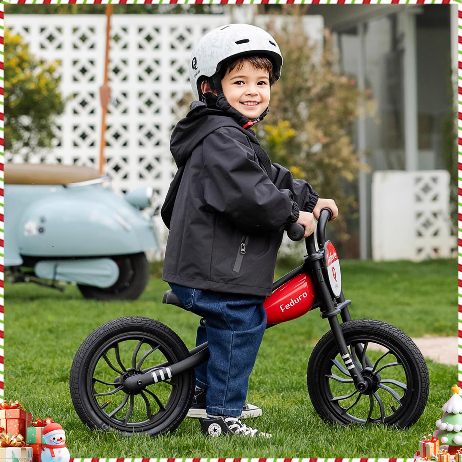 QPLAY Kid's Balance Bikes for Boys & Girls Age 3 to 6 Years Old,12