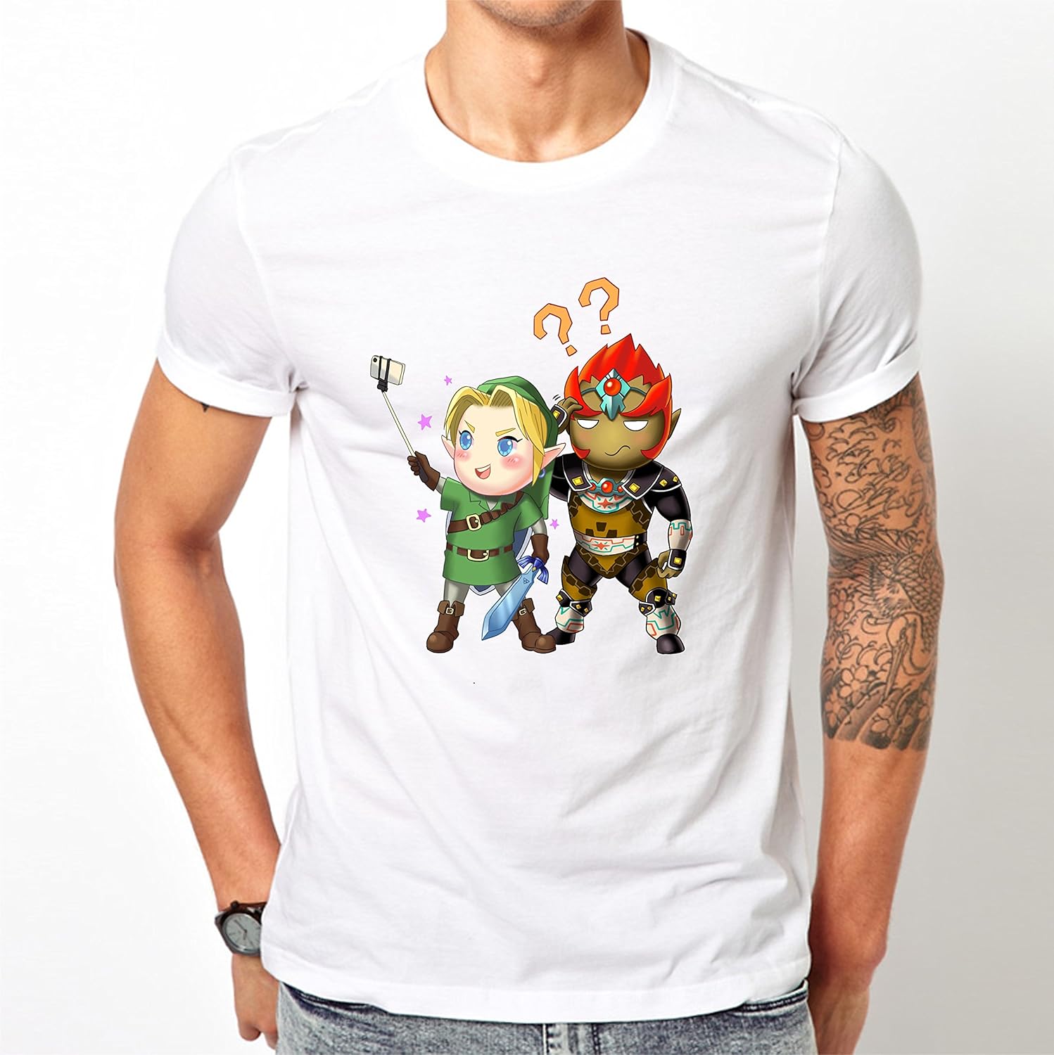 Merch Distributor Legend Of Zelda Parody First Let Me Take A Selfie T Shirt X Large Amazon Co Uk Kitchen Home