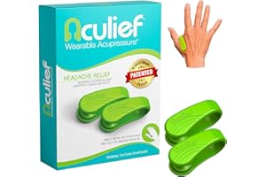 Aculief Wearable Acupressure Device - Pressure Point Stimulation & Stress Support - Acupuncture-Inspired Design - Pack of 2, Small, Green