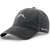 FURTALK Mountain Embroidery Baseball Cap Washed Denim-Style Dad Hat Distressed Unisex Golf Hat