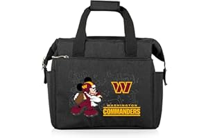PICNIC TIME NFL Mickey Mouse On The Go Lunch Bag - Soft Cooler Lunch Box - Insulated Lunch Bag, (Black)