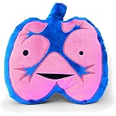 I Heart Guts Lungs Plush- I Got The Beat! - 11" Lung Shaped Plushie for Med Students, Cardiac Nurse, Respiratory Therapist Gifts, Lung Cancer Awareness Products