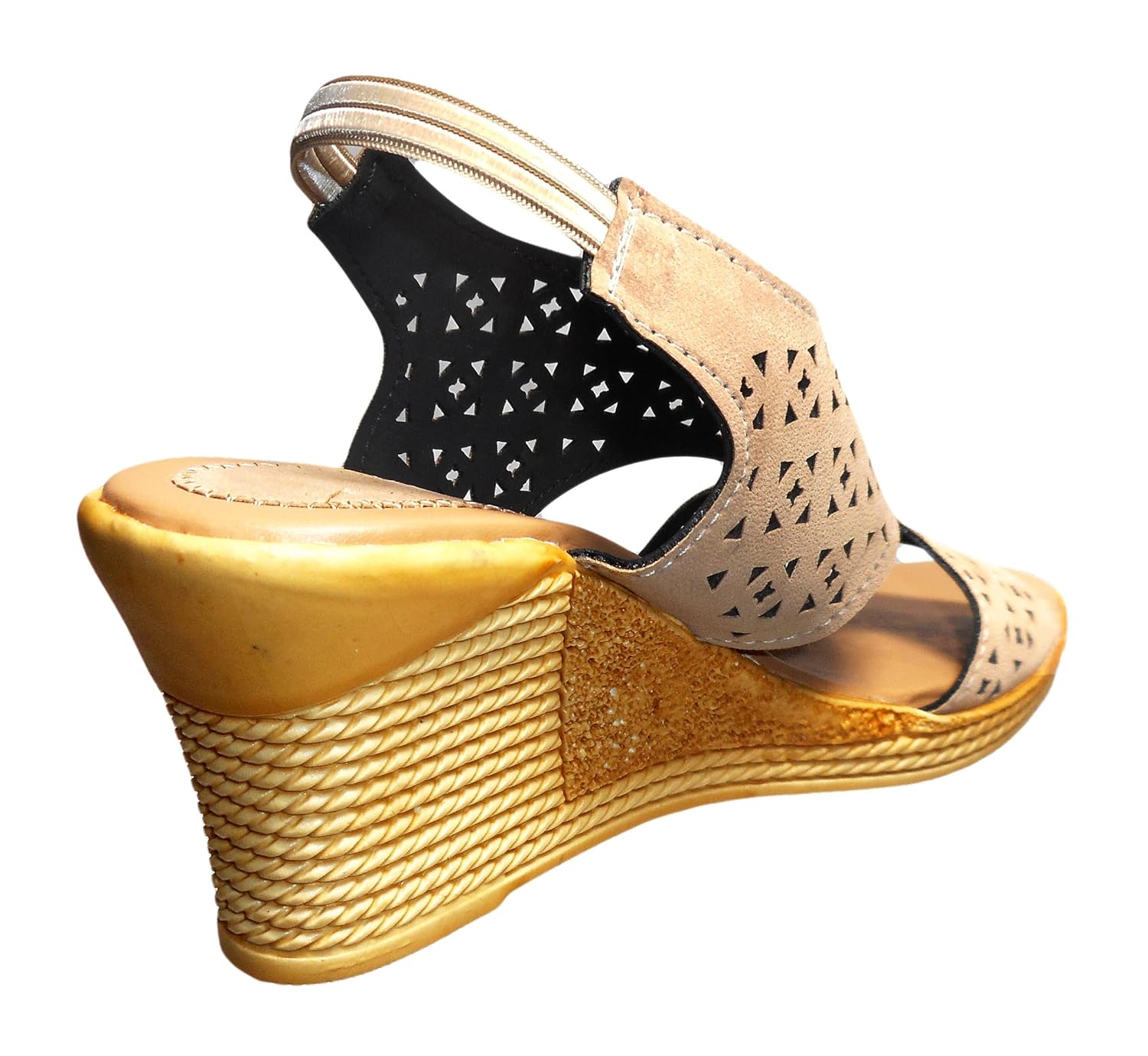 ziaula women's suede wedges heel sandal