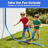 Dreamon 5M Flexible Car Track with 4 Cars 2 Ramps Storage Bag Blue view 5