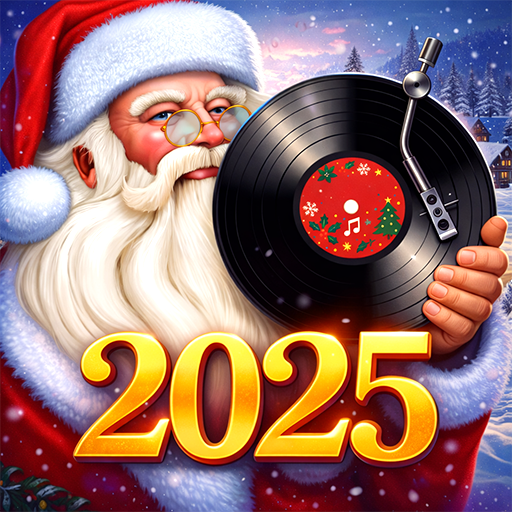 Merry Christmas Music With Red Vinyl Record