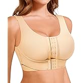 BRABIC Front Closure Bras for Women Post Surgery Compression Mastectomy Surgical Support Wireless Full Coverage Bra