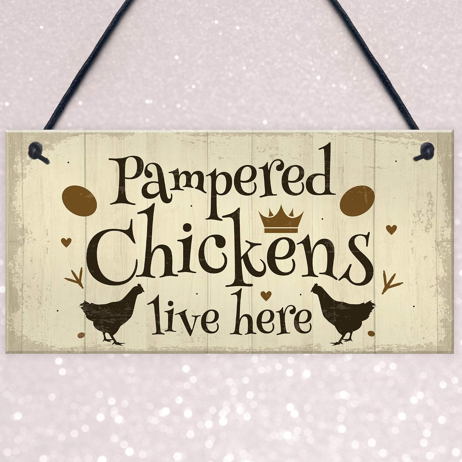 Red Ocean Chicken Coop Sign Outdoor Garden Plaque Hanging Door Wall Sign Chicken Hen Animal Gifts For Chicken Lovers - Image 4