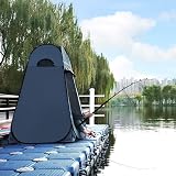 SONGMICS Portable Pop Up Tent Dressing Room Privacy Shelter Dark Grey Blue view 6