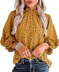 Avanova Women's Leopard Printed Ruffle Hem 3/4