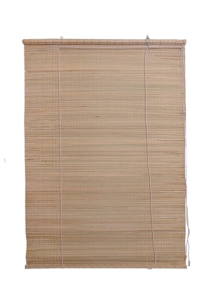 MSR Bamboo Roll Up Blind (Beige, 5 X 3.5 Ft)