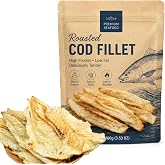 Premium Roasted Cod Fillet, High Protein Ready-to-Eat Cod Fillets Snack, Lightly Roasted C𝐨d Fillets, Savory Seafood Snack for Home, Office &amp; Travel, 100g (3.53 oz) (1 pcs)
