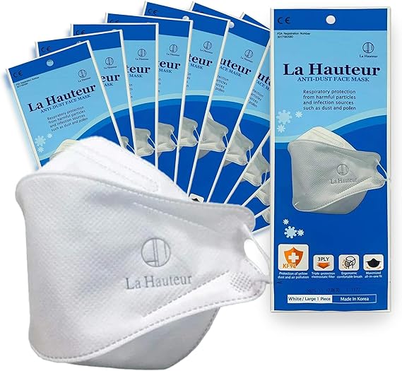 KF94 Face Protective Mask for Adult Fold Flat(White