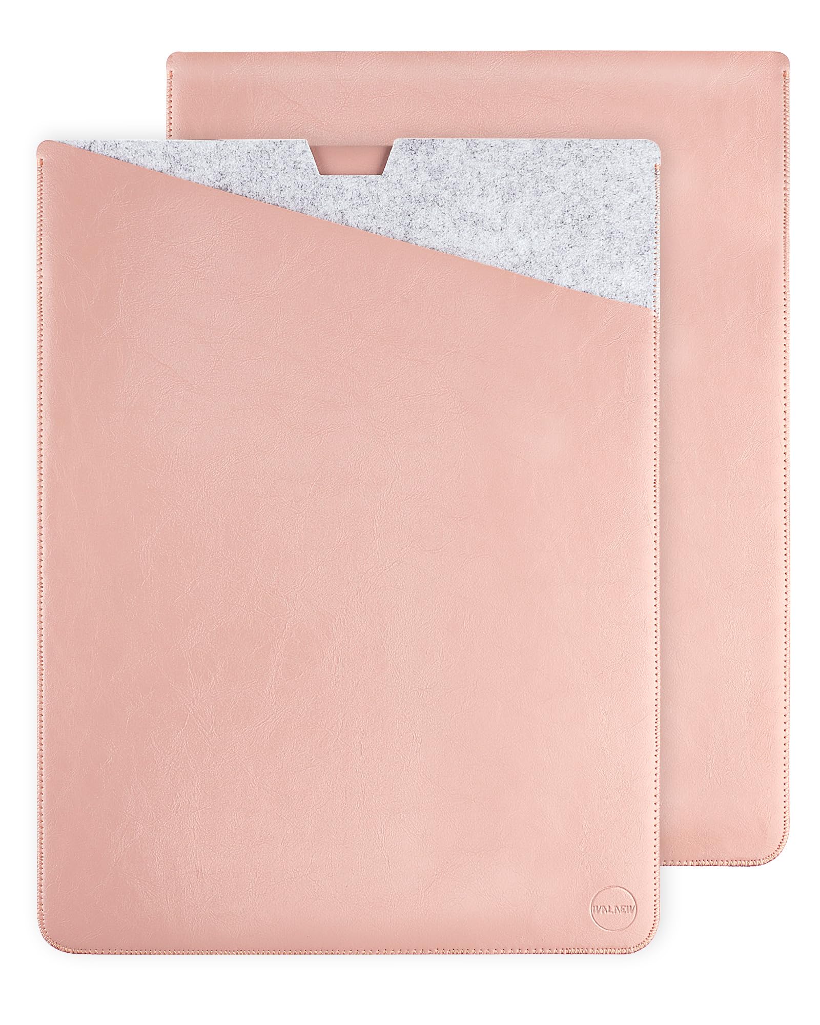 WALNEW Protective Sleeve for 12.4 Inch Surface Laptop Go 2020, 12.3 Inch Surface Pro 2017 Surface Pro 3/4/5/6/7 - Soft Sleeve Case Cover Bag with Safe Interior and Exterior Mouse Pad, Pink
