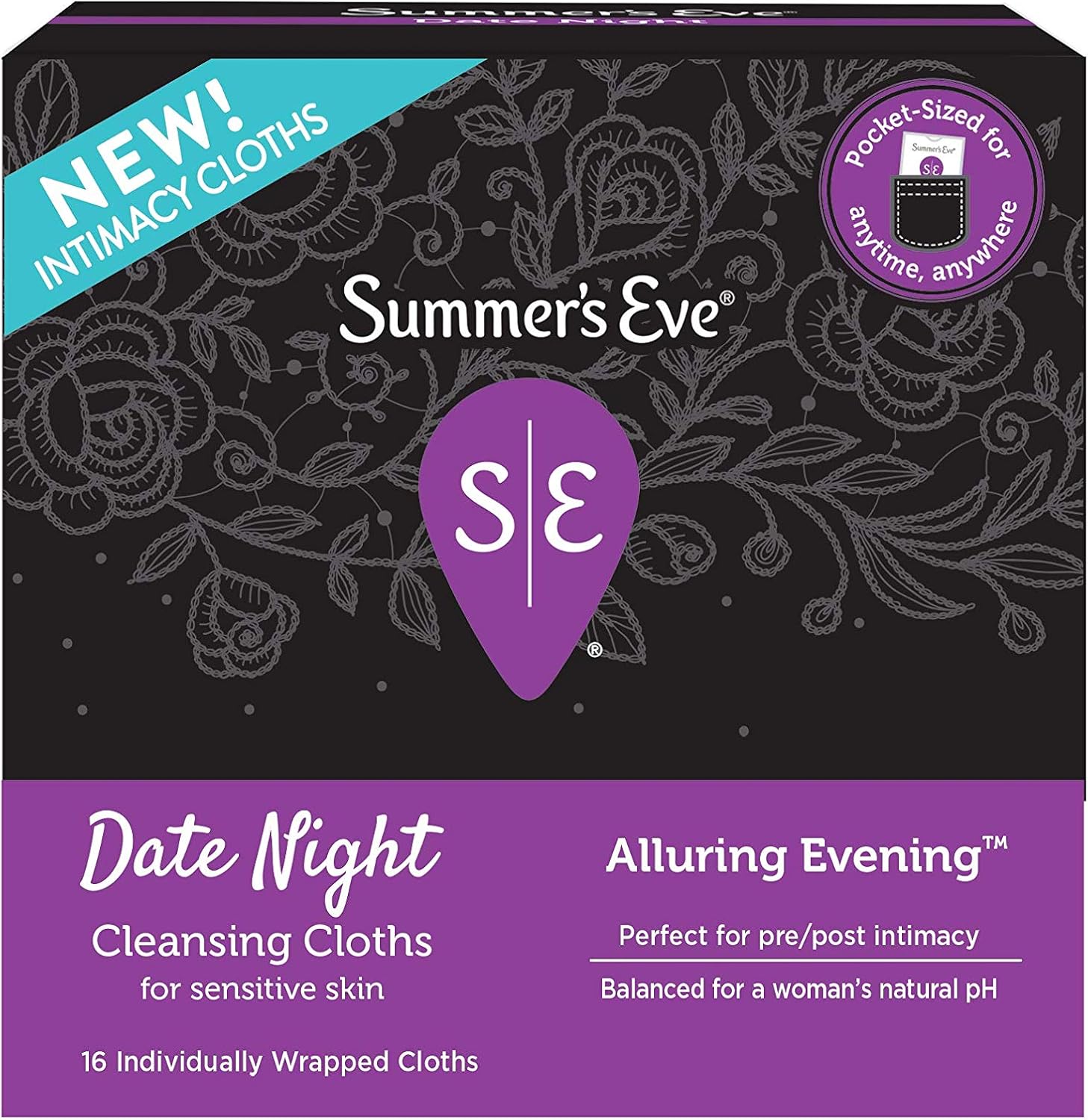 Summer's Eve Cleansing Cloths | Lavender | 32 Count | Pack of 1 | pH-Balanced | Dermatologist & Gynecologist Tested: Health & Personal Care