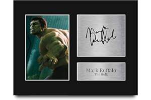 HWC Trading Mark Ruffalo Gift USL Signed Printed Autograph The Hulk The Avengers Gifts Print Photo Picture Display - US Lette
