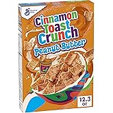 Cinnamon Toast Crunch Peanut Butter Breakfast Cereal, 12.3 oz | Cinnadust Plus Peanut Butter Swirl, 16g Whole Grain, Good Source of Calcium, 12 Vitamins &amp; Minerals