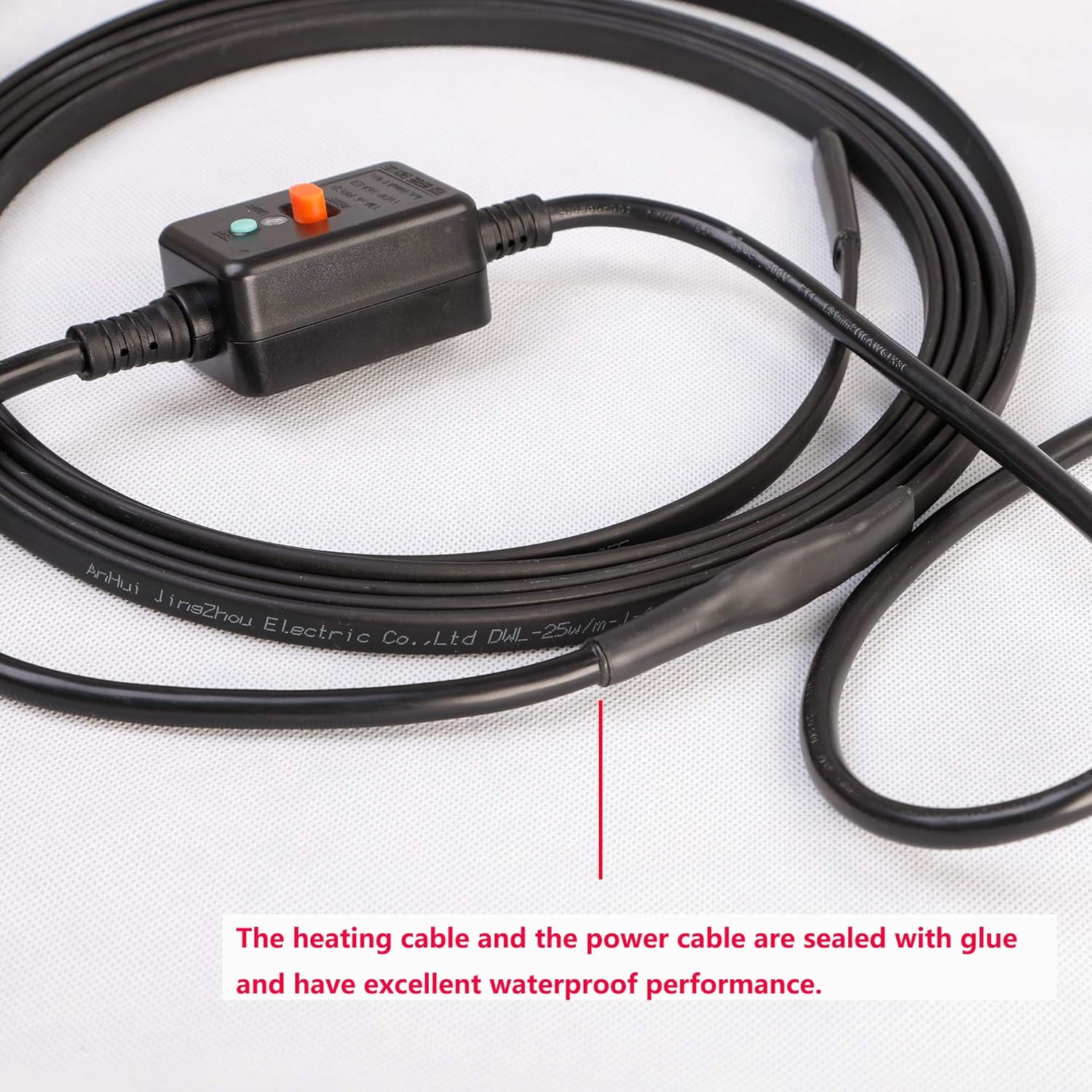 Automatic Electric Heat Cable Kits, Pipe Heating Cable with Leakage protection plug for Cold Weather Valve and Water Pipe Antifreeze insulation (32Feet(10m)) - - 