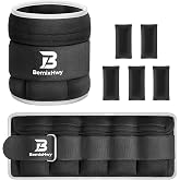 BemixHwy Adjustable Ankle Weights Set 1 Pair 2-10 lbs, Comfortable Leg Weights for Walking, Running, Pilates, Yoga, Home Workout &amp; Physical Therapy