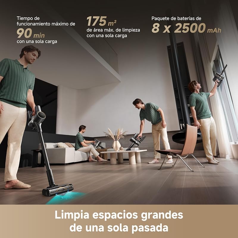 R20 SE-A, Aspirador sin Cable, 20.000 PA/150 AW, Pantalla LED