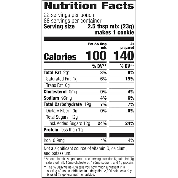 BETTY CROCKER CHOCOLATE CHIP COOKIE MIX, 4 POUCHES, MAKES 88 COOKIES, 4 LB. 6 OZ.