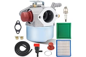 Panari OHH60 OHH55 Carburetor Kit for Tecumesh 6.5HP 5.5HP 5HP OH195EA OHH65 OHH50 OHH55 OHH60 Engine Lawn Mower Carburetor Parts Replace 640004 640025 640014 640017 Tecumesh Carb