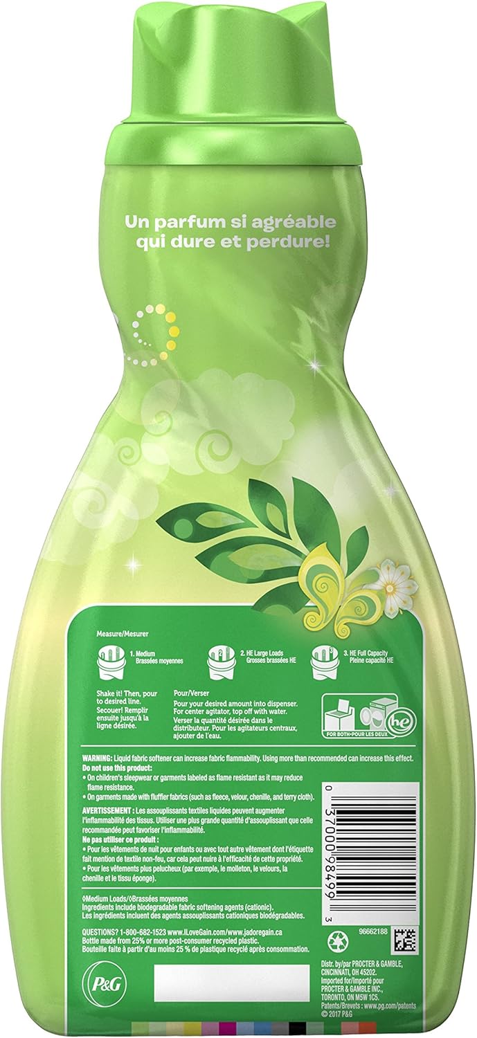 Gain Liquid Fabric Softener, Original, 41 fl oz, 4 Count: Health & Personal Care