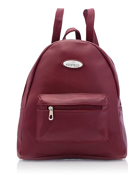 maroon backpack women's
