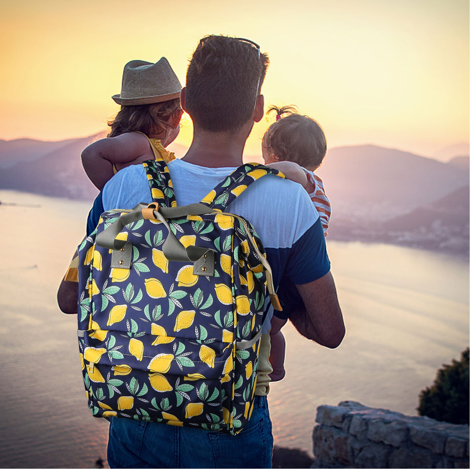 Diaper Bag Backpack, Cinsey Multi-Function Waterproof Travel Baby Bags with Insulated Pockets, Large Capacity, Stylish and Durable for Fashion Mom and Dad