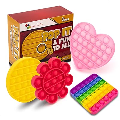 Buy Aura Selico Pop It Fidget Toy Pop It Fidget Toy 4 Pack Push Pop Bubble Fidget Sensory Toy Cheap Fidget Fidgets For Kids Simple Dimple Bubble Popper Fidget Toy Autism Toys