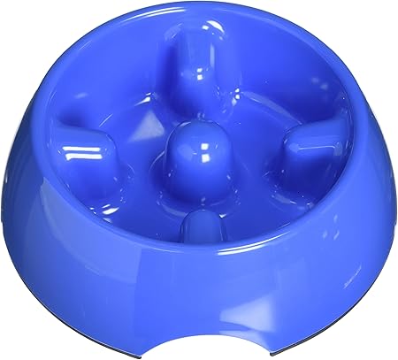 Dogit Go Slow Anti-Gulping Dog Bowl, Suitable for Wet or Dry Food