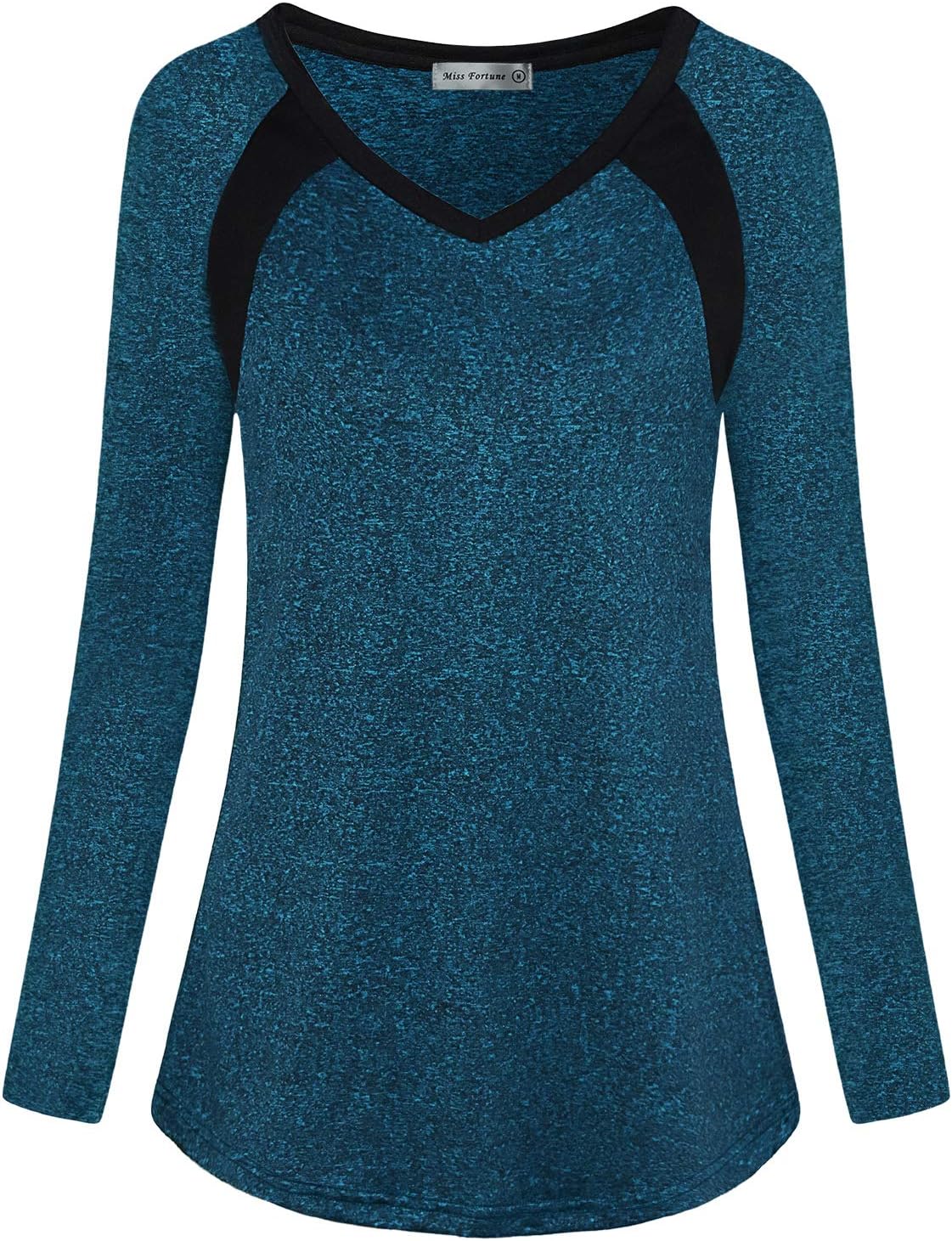 MISS FORTUNEWomens Active Wear Exercise Top Yoga Shirt Workout Clothes…