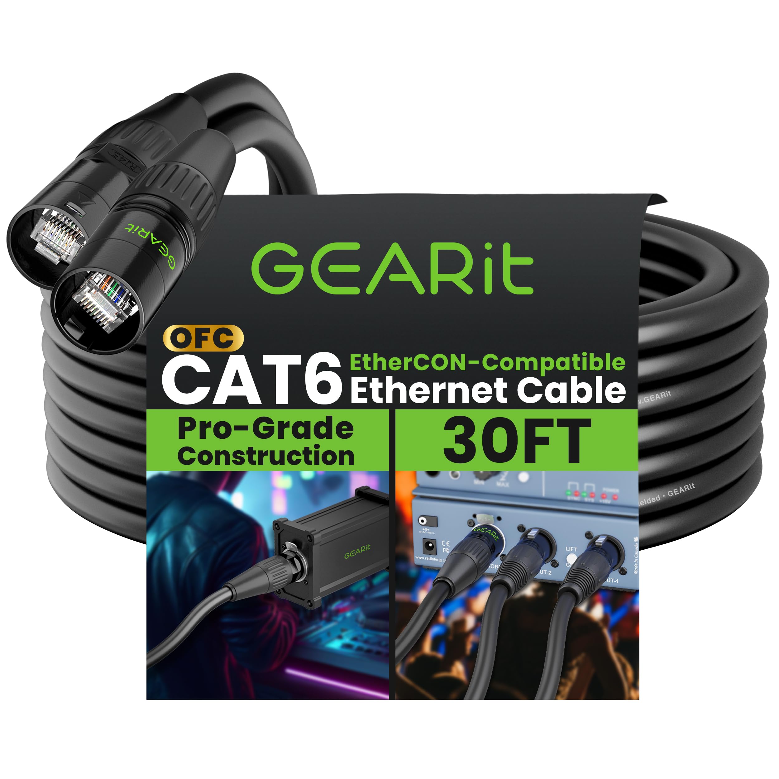 GEARit Shielded CAT6 Ethercon Cable