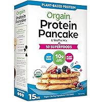 Orgain Protein Pancake & Waffle Mix, 50 Superfoods - Made with Mango, Organic Kale, Chia Seeds, Carrot, Beet Powder…