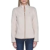 Nautica womens Mockneck Zip Up Fleece Jacket
