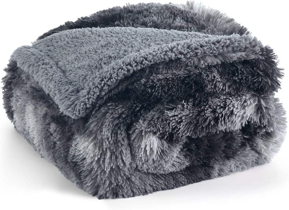 Bedsure Waterproof Dog Blanket Large 100x120cm Tie-dye Grey