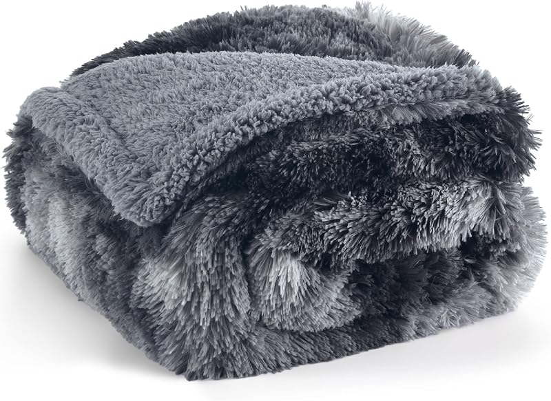 Bedsure Waterproof Dog Blanket Large 100x120cm Tie-dye Grey