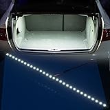YIJINSHENG 30 SMD 5050 LED Strip Light For Car Trunk Cargo Area or Interior Illumination Decoration, Xenon White, Auto Access