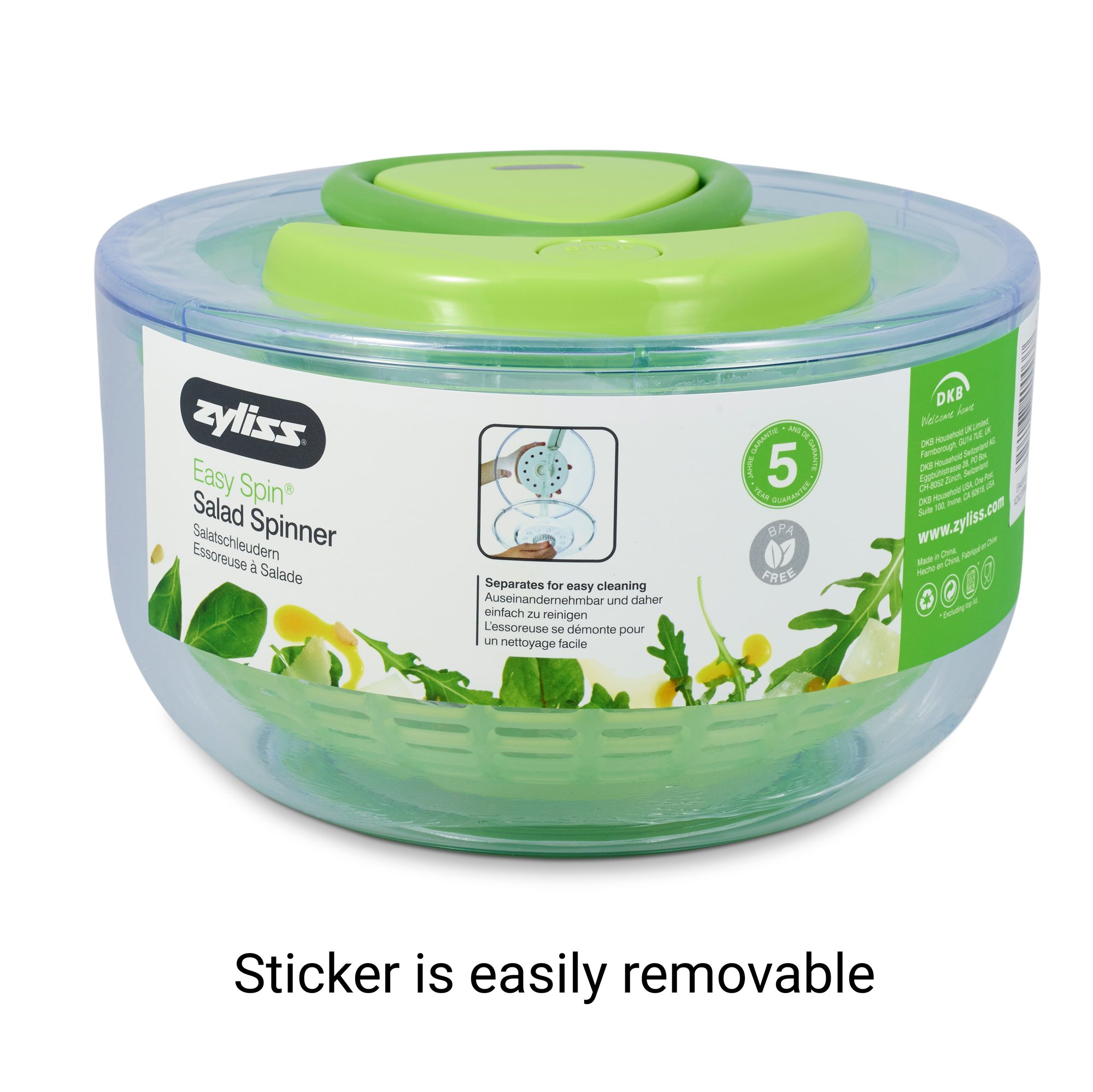 Zyliss Easy Spin Salad Spinner, Small, Green Instant Pot