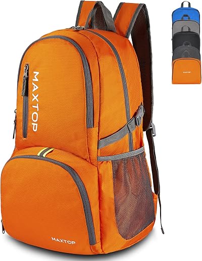 MAXTOP 40L Ultralight Packable Backpack Foldable Travel Daypack Men Women