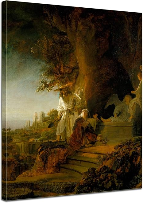 HRJUBWREE Leinwand Bild - Maria Magdalena Gemälde 60x90cm Wanddekoration