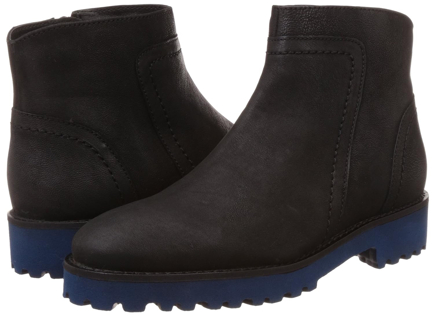 hush puppies women's betty black leather boots - 5 uk/india (38 eu)(5046958)