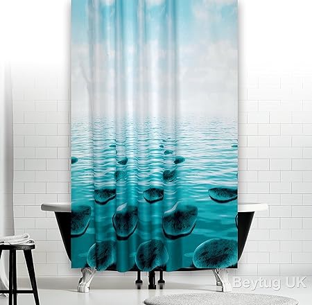 New Modern Bathroom Shower Curtain Extra Long 180 200cm 71 X