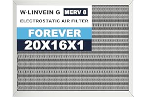 16x20x1 Reusable Air Filter, Electrostatic, Washable Lasts a Lifetime, Breathe Fresher Air in Home and Office HVAC AC Furnace
